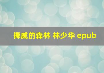 挪威的森林 林少华 epub